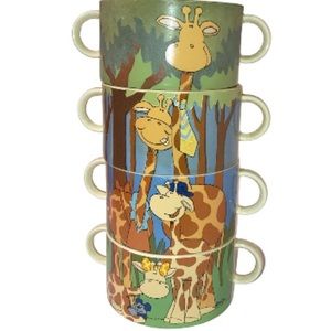 Vintage 1981 Nesting Soup Mugs